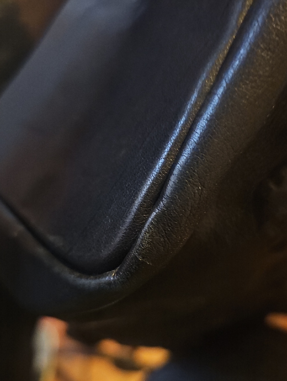 Black Leather Skull Embossed Tote Bag - Picture 11 of 12